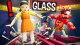SQUID GAME GLASS BRIDGE vs. Friday Night Funkin', Among Us, FNAF, Baldi, and Bendy! – Animation