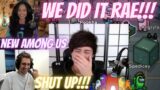 Sykkuno and Valkyrae NEW AMONG US "We did it" | XQC goes hard on Sykkuno "SHut UP!!!" | Cosmic Cubes
