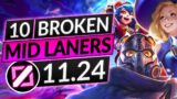 10 BEST MIDLANERS to MAIN in Patch 11.24 – BROKEN Champions to ABUSE – LoL Guide