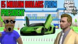 15 MILLLON DOLLARS FROM PRESIDENT | Sasti GTA V | Dude Theft Wars | Tecnoji Gamer