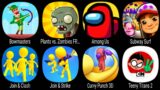 Bowmasters, Plants vs Zombies FREE, Among Us, Subway Surf, Join Clash, Join Strike, Curvy Punch 3D