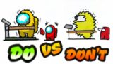 Cool DOs vs DON'Ts "Among Us Impostor using Exercise Machine" Drawing Challenge!