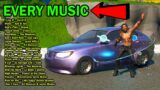 Fornite Cars Every Song RADIO STATION (Every SONG Radio Station In Fortnite!)