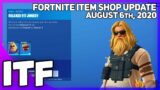 Fortnite Item Shop 3 *NEW* SKINS! [August 6th, 2020] (Fortnite Battle Royale)