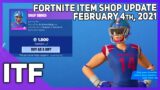 Fortnite Item Shop NFL SKINS ARE BACK! [February 4th, 2021] (Fortnite Battle Royale)
