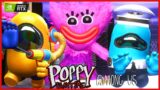Huggy Wuggy & Kissy Vs Impostor – Poppy Playtime Vs Among Us 3D Animation