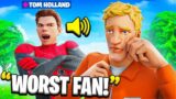 I Pretended To Be Tom Holland In Fortnite.. (Spiderman)