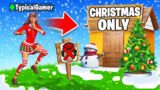 I Went UNDERCOVER in a CHRISTMAS SKINS ONLY Tournament! (Fortnite)