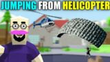 JUMPING FROM HELICOPTER FOR FUN | Dude Theft Wars | Sasti GTA V | Tecnoji Gamer