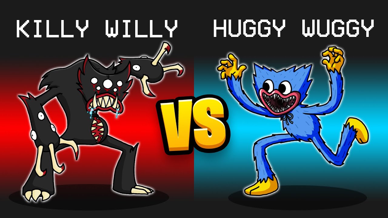 KILLY WILLY vs. HUGGY WUGGY Mod in Among Us... - Game videos