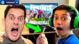 Kid Spends $3000 in Fortnite Chapter 3 on Dad's Credit Card! (Level 100)