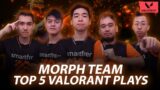 Morph Team VALORANT TOP PLAYS!! Morph CUD + JETT = ACE!!! | SPIN Esports