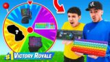 Mystery Wheel Decides What Keyboards Brothers Use To Play Fortnite!