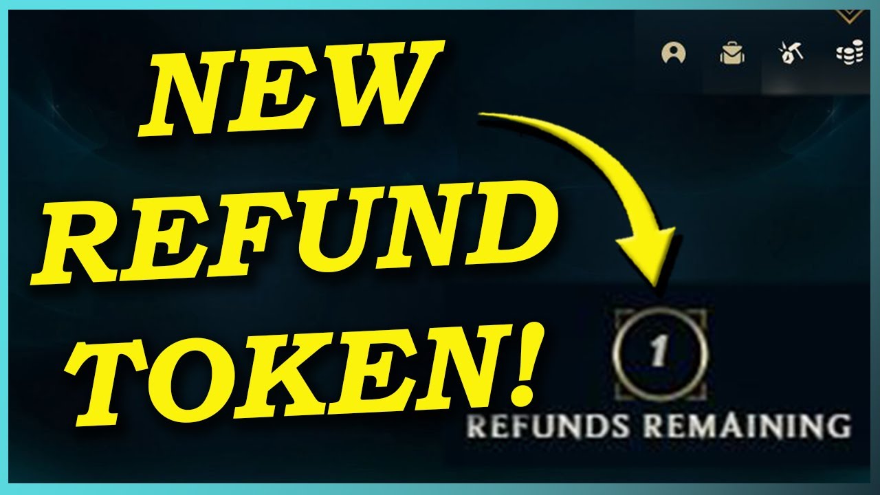 NEW Refund Token 2021 for League of Legends Refund Skins, Champions