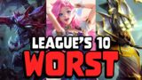 The Top 10 WORST Champion Designs in League of Legends