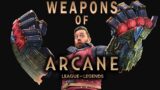 The weapons of ARCANE, league of Legends, Netflix