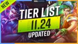 UPDATED TIER LIST for PATCH 11.24! – League of Legends Preseason