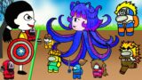 AMONG US Heroes play Squid Game with Gacha Life – Octopus monster