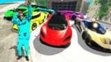 Collecting QUADRILLIONAIRE SUPERCARS in GTA 5 with CHOP & BOB