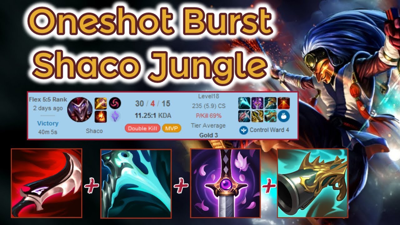 Full Lethality Oneshot Shaco Jungle S Ranked League Of Legends Full Gameplay Infernal