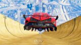 GTA 5 MEGA RAMP –  Super Car Jumps #5 (GTA 5 Mega Ramp Challange)