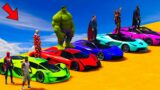 GTA V Impossible Stunts a Crazy Mega Ramp Challenge by Cars – Spider Squad