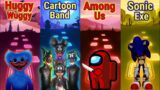 Huggy Wuggy – Cartoon Band – Among Us – Sonic Exe | Tiles Hop EDM Rush