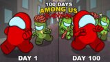 I Spent 100 Days In A Zombie Apocalypse In Among Us