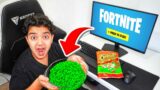 Kid Eats GREEN FLAMIN HOT CHEETOS for every Kill in FORTNITE