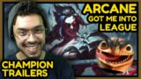 My First League of Legends CINEMATICS Reaction | Champion Trailers