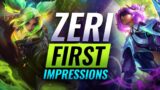 NEW CHAMPION ZERI First Impressions: Is She OP? – League of Legends Patch 12.1