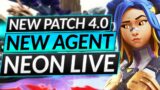 NEW PATCH 4.0 and NEON LIVE – Crazy WEAPON, MAP AND SMURF CHANGES – Valorant Guide
