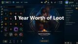Opening 1 Year Worth of Loot Collection in League of Legends
