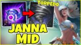 REWORKED JANNA MID ….(FULL AP TORPEDO TORNADO!!) – League of Legends