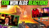 STREAMERS REACTS TO TSM WINNING ALGS | ALGS BEST PLAYS & HIGHLIGHTS