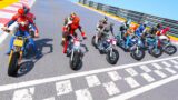 SpiderMan Super Motos with Kamen Rider! Extreme Parkour Challenge – GTA V MODS