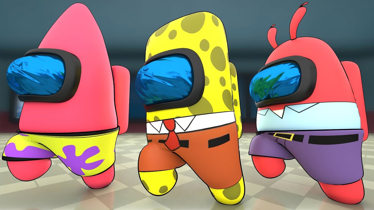 SpongeBob in Among US (Distraction Dance 60 FPS) - Game videos