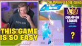 TFUE Shows CRACKED PIECE CONTROL On His Way to CHAMPION LEAGUE In Chapter 3 w/ SYMFUHNY! (Fortnite)