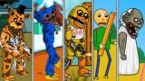 TOP 10 Best moments of Among Us and Freddy & Chica (FNAF animatronics), Huggy Wuggy, Granny, Baldi