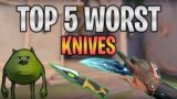 Top 5 WORST KNIVES in VALORANT