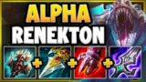 WTF!? THIS ALPHA RENEKTON BUILD IS ACTUALLY 100% STUPID! – League of Legends