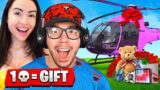 1 Elimination = 1 Gift With My Girlfriend! (Fortnite)