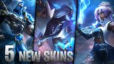 5 NEW SKINS – Shockblade, Brave Phoenix , Firelight – League of Legends