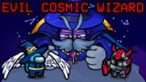 AMONG US but there's an EVIL COSMIC WIZARD! (Among us Custom hearts mod)