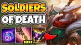 AZIR IS SECRETLY BUSTED WITH FULL MAGE BUILD (SOLDIERS 1 SHOT) – League of Legends