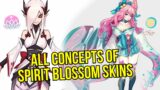 All Concepts Of Spirit Blossom Skins | League of Legends