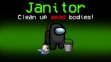 Among Us With NEW JANITOR ROLE.. (mods)
