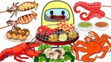 Animuk Spicy Giant Seafood | Among Us Convenience Store Mukbang – Animation Mukbang | SCP Cartoons