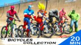 Bicycles Challenge Collection | All Superheroes Racing Competition – GTA V mods #325