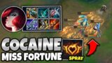 COCAINE MISS FORTUNE SPRAYS BULLETS EVERYWHERE!! (MAX ATTACK SPEED) – League of Legends